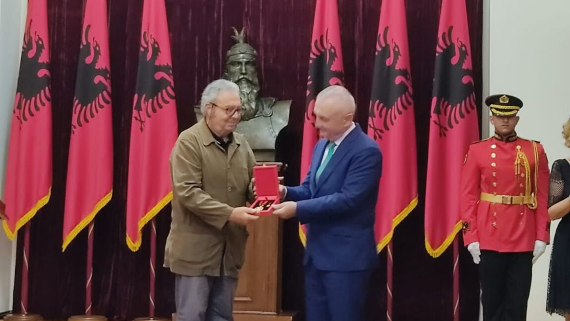 Prestigiosa onorificenza culturale per Livio Muci a Tirana