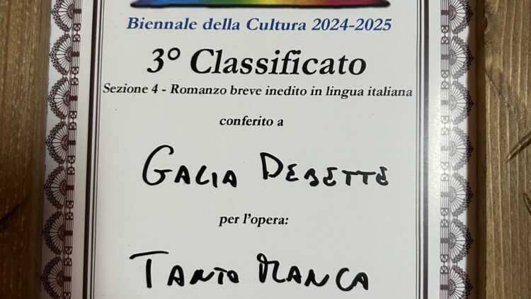 “Tanto manca” premiato alla biennale ImpavidArte